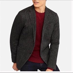 Uniqlo slim medium gray wool casual blazer
